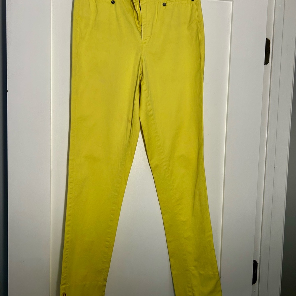 Gucci Yellow Slim-Fit Stretch Pants Size 40 US 4-6